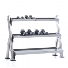 TuffStuff Evolution 2-Tier Dumbbell / Kettlebell Rack w/ optional 3rd tier (CDR-300+ CDR-300E)