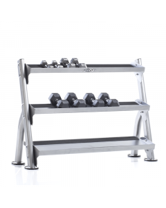 TuffStuff Evolution 2-Tier Dumbbell / Kettlebell Rack w/ optional 3rd tier (CDR-300+ CDR-300E)